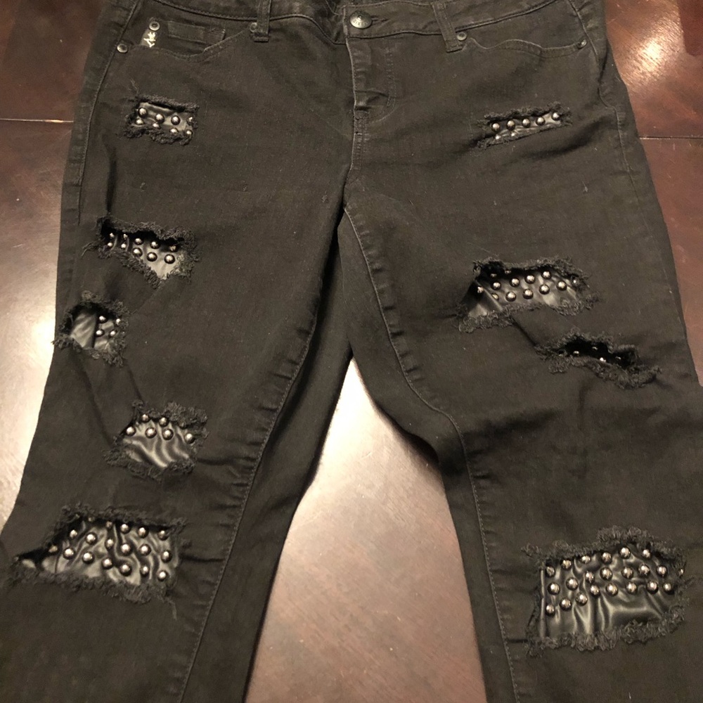 Torrid black studded jeans